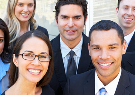 A group of happy employees