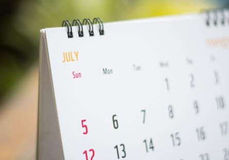 A July calendar